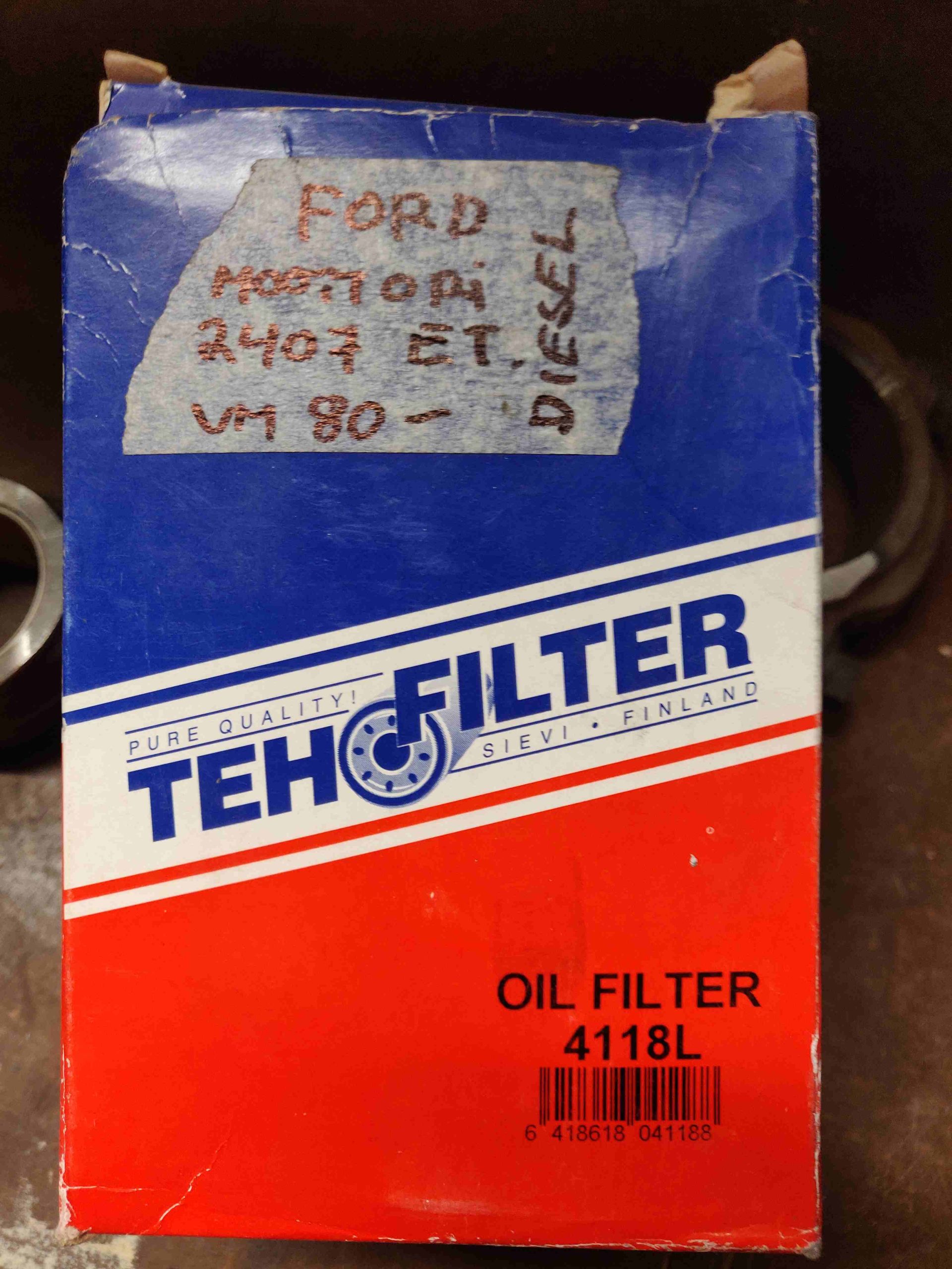 Oli Filter 4118L Wanhat Varaosat